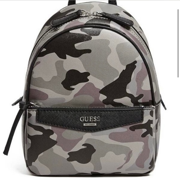 guess camo backpack